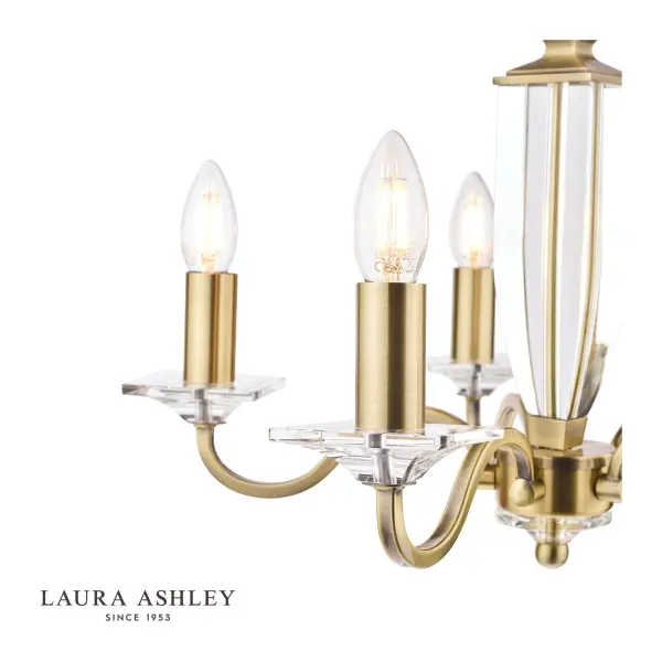 Carson 5 Light Antique Brass Chandelier