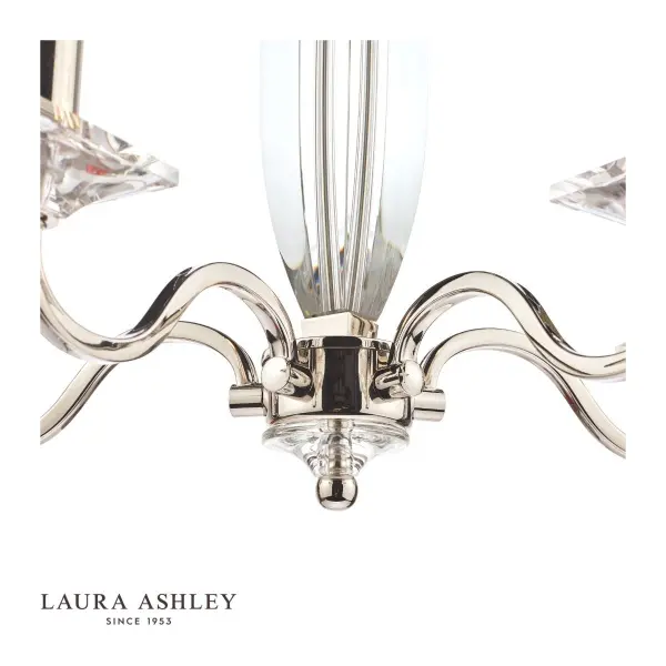 Carson 5 Light Polished Nickel Chandelier