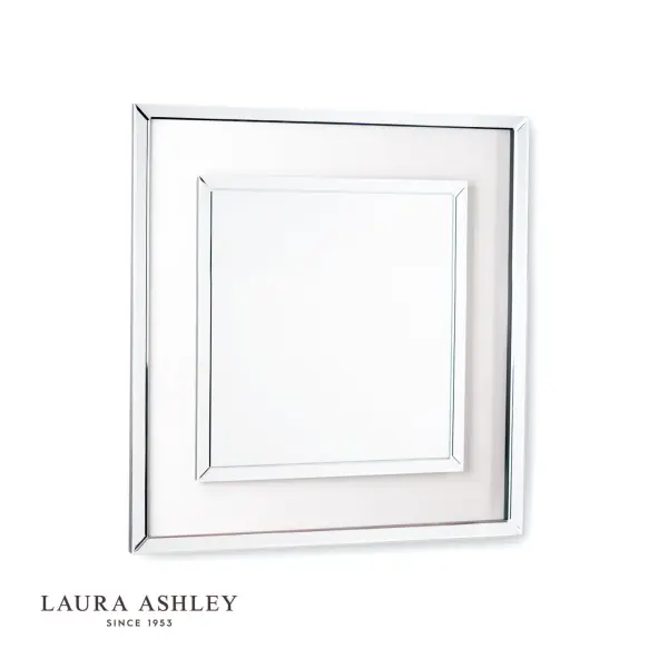 Laura Ashley Evie Square Mirror Clear Frame 90cm