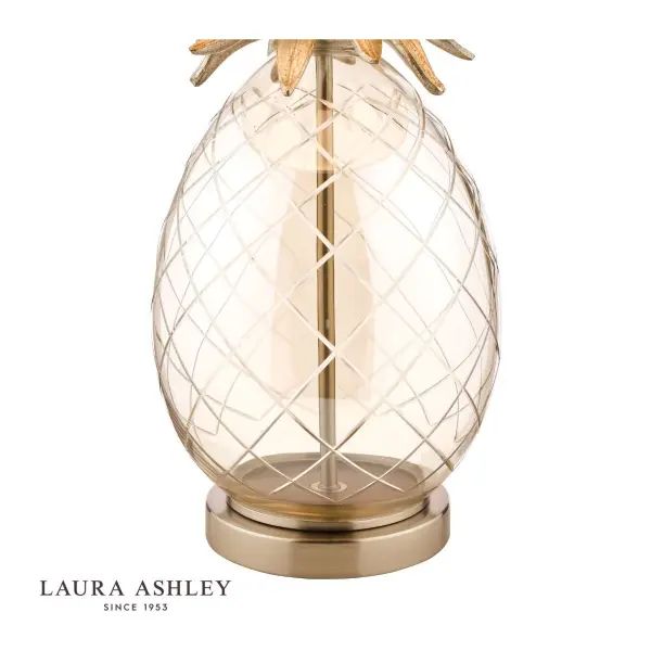 Pineapple Large Champagne Glass Table Lamp C/W Shade