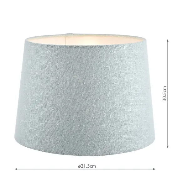 Bacall Linen  Drum Duck Egg Blue Shade 300mm/12 inch