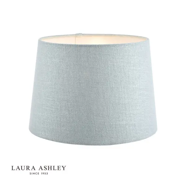 Bacall Linen  Drum Duck Egg Blue Shade 350mm/14 inch