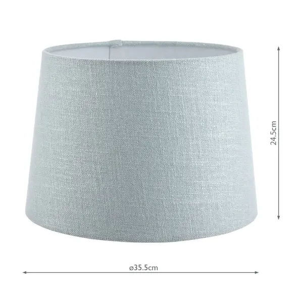 Bacall Linen  Drum Duck Egg Blue Shade 350mm/14 inch