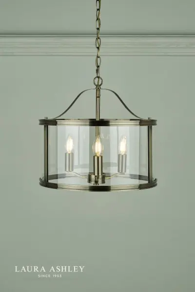 Harrington 3 Light Antique Brass Pendant