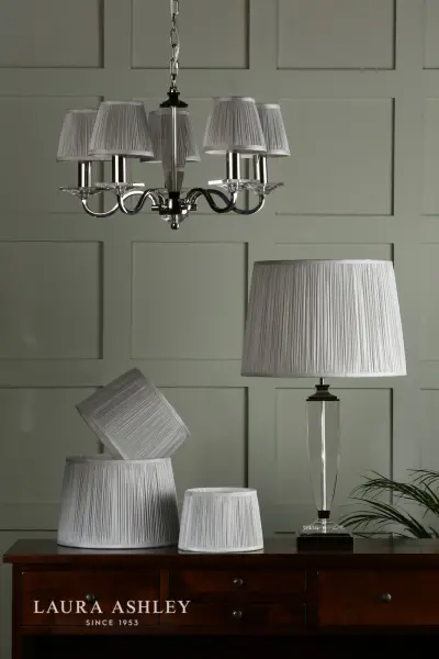 Hemsley Silk Silver Shade 140mm/5 inch