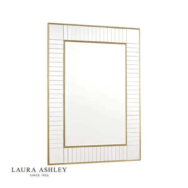 Clemence Large Rectangle Mirror in Gold Leaf