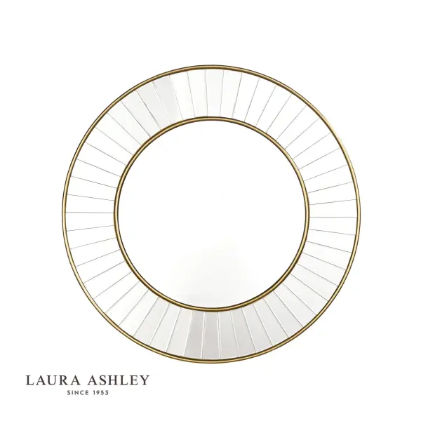 Clemence Medium Round Mirror in Gold Leaf 80cm