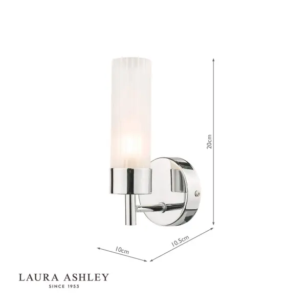 Howard Polished Chrome Bathroom Wall Light IP44