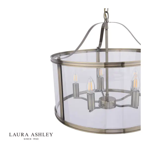 Harrington 5 Light Antique Brass Pendant