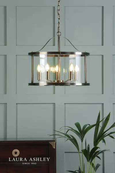 Harrington 5 Light Antique Brass Pendant