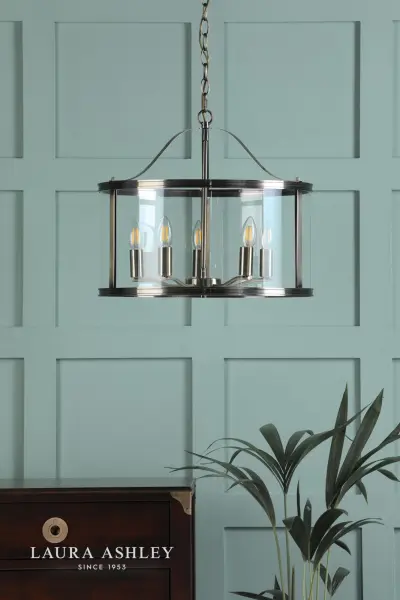 Harrington 5 Light Antique Brass Pendant
