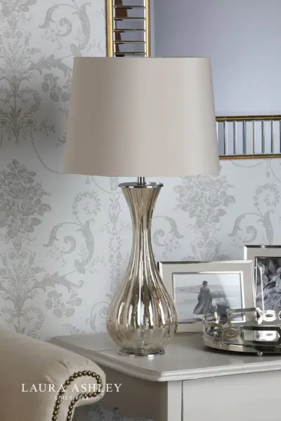 Nevern Champagne Table Lamp C/W Shade