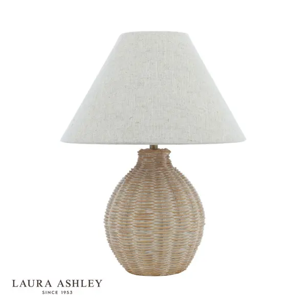 Fernhill Matt Cream Table Lamp C/W Shade