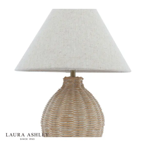 Fernhill Matt Cream Table Lamp C/W Shade