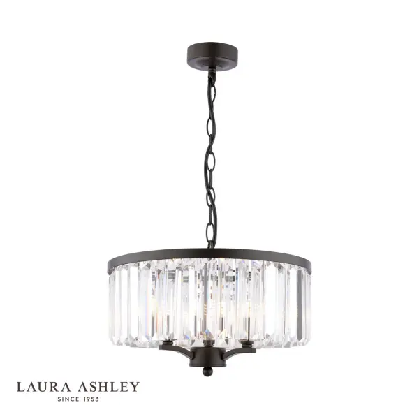 Elkwood 3 Light Pendant in Black