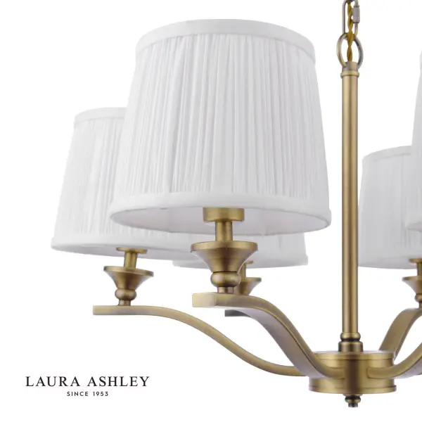 Hemsley 6 Light Antique Brass Ceiling Pendant