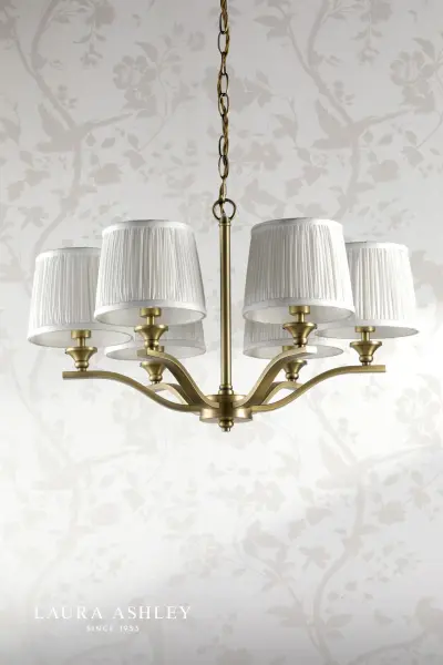 Hemsley 6 Light Antique Brass Ceiling Pendant