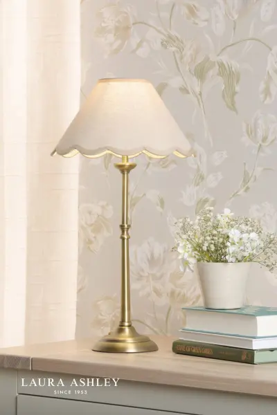 Cordwell Antique Brass Table Lamp C/W Shade