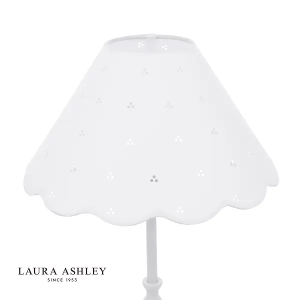 Cordwell Matt White Table Lamp C/W Shade