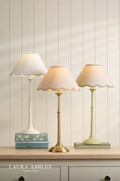 Cordwell Matt White Table Lamp C/W Shade
