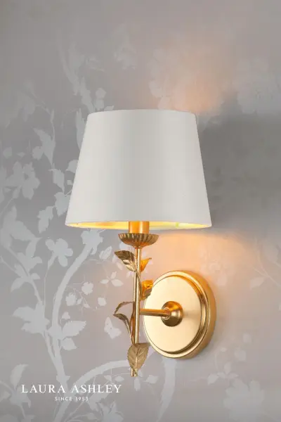 Halton Gold Leaf Wall Light C/W Shade