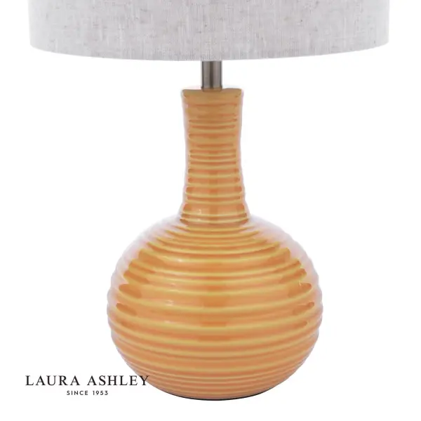 Padley Yellow Ceramic Table Lamp C/W Shade