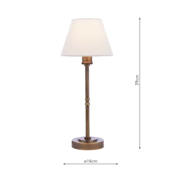 Denston Antique Bronze Table Lamp C/W Shade
