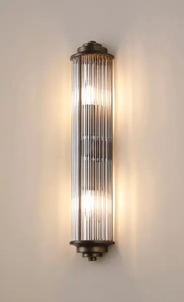 Appeal Large Flush Wall Light in Bronze IP44