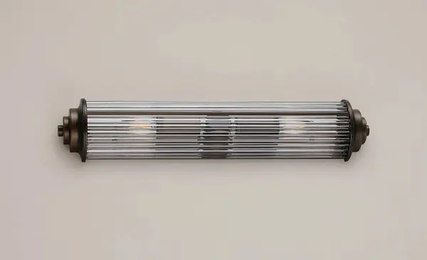 Appeal Large Flush Wall Light in Bronze IP44