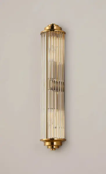 Appeal Large Flush Wall Light in Gold IP44