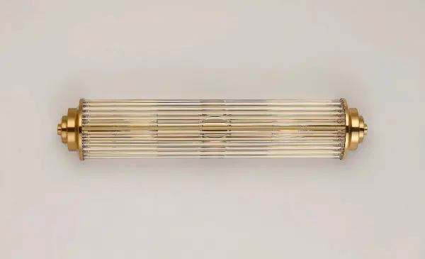 Appeal Large Flush Wall Light in Gold IP44