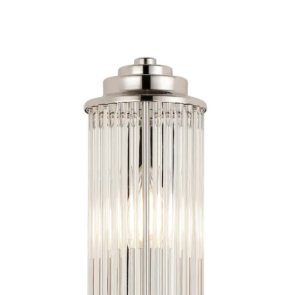 Appeal Large Flush Wall Light in Polished Nickel IP44