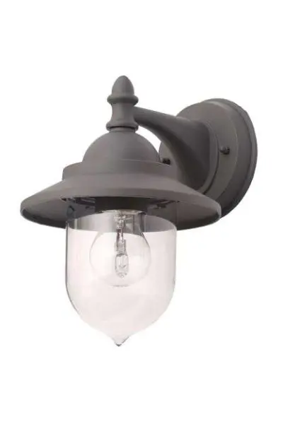 Leek Anthracite Wall Lantern IP44