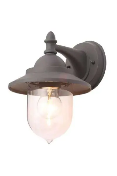 Leek Anthracite Wall Lantern IP44