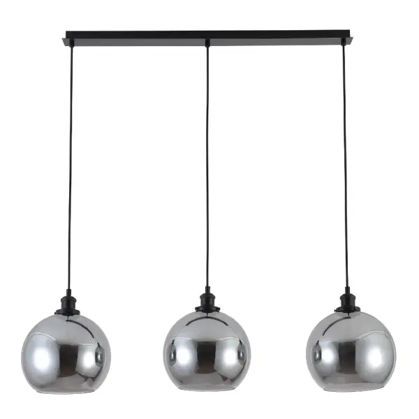 Lewis 3 Light Bar Pendant in Matt Black