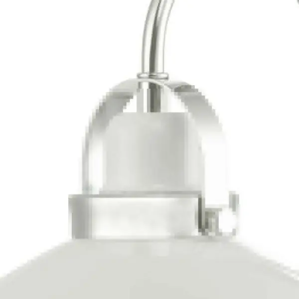 Liden Wall Light White and Polished Chrome