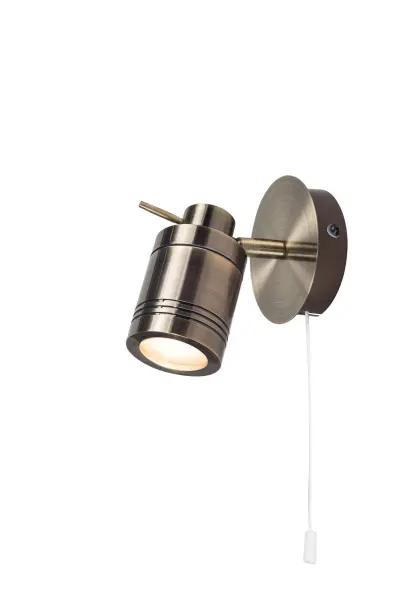 Luxo Single Spotlight in Antique Brass