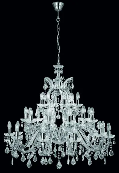 Marie Therese 3314-12+12+6 Chrome Crystal Chandelier Dia95