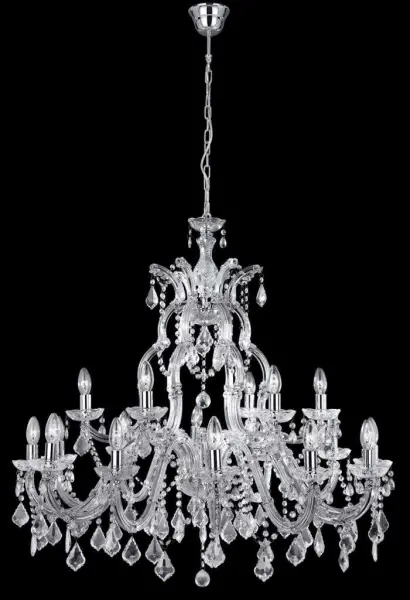 Marie Therese 3314-12+6 Chrome Crystal Chandelier Dia95