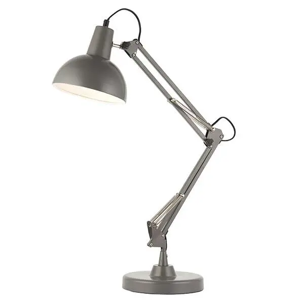 Marshall Table Lamp in Slate Grey & Satin White
