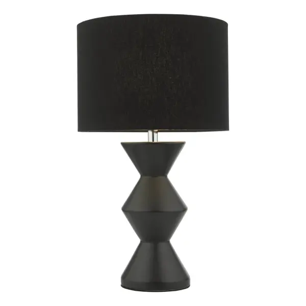 Max Black Table Lamp C/W Shade