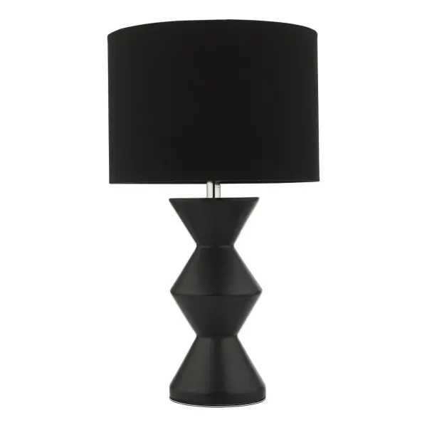 Max Black Table Lamp C/W Shade