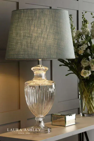 Meredith Cut Glass Crystal Urn Table Lamp Base Large