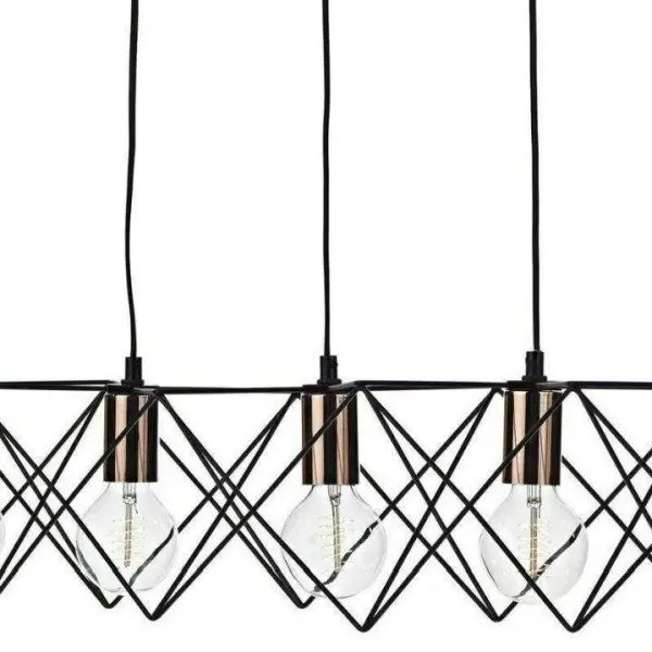 Midi 5 Light Bar Pendant Black