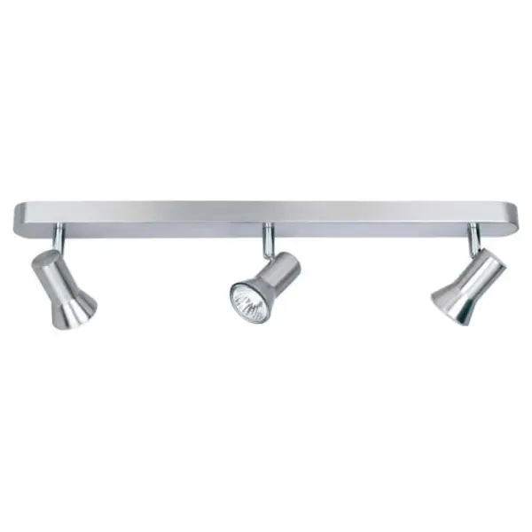 Modern Brushed Steel Ceiling Spot Light Bar