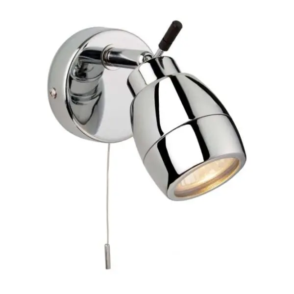 Modern Polished Chrome Bathroom Single Spotlight