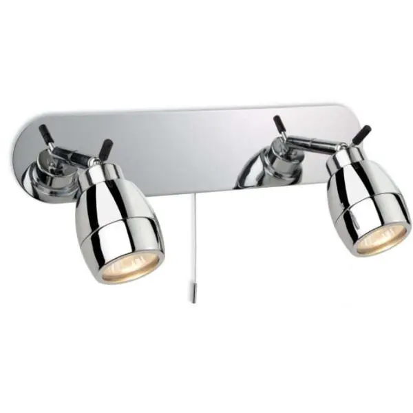 Modern Polished Chrome Bathroom Spotlight Bar