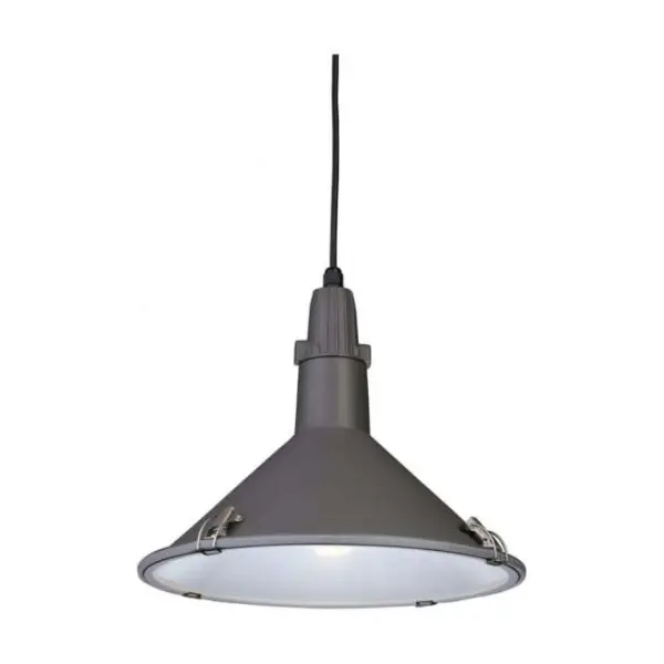 Modern Scandinavian Anthracite Single Light Pendant in Grey