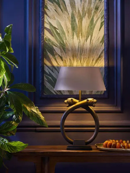 Panther Black Table Lamp Base Only