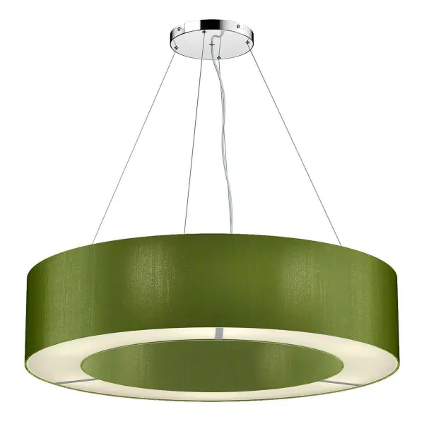 Polo Bespoke 85cm 6 Light Silk Shade Pendant